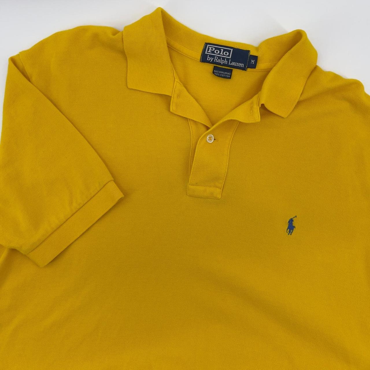 Preloved Men's Polo shirt - Yellow/Blue - M – Pol… - image 1