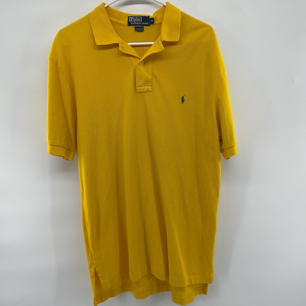 Preloved Men's Polo shirt - Yellow/Blue - M – Pol… - image 2