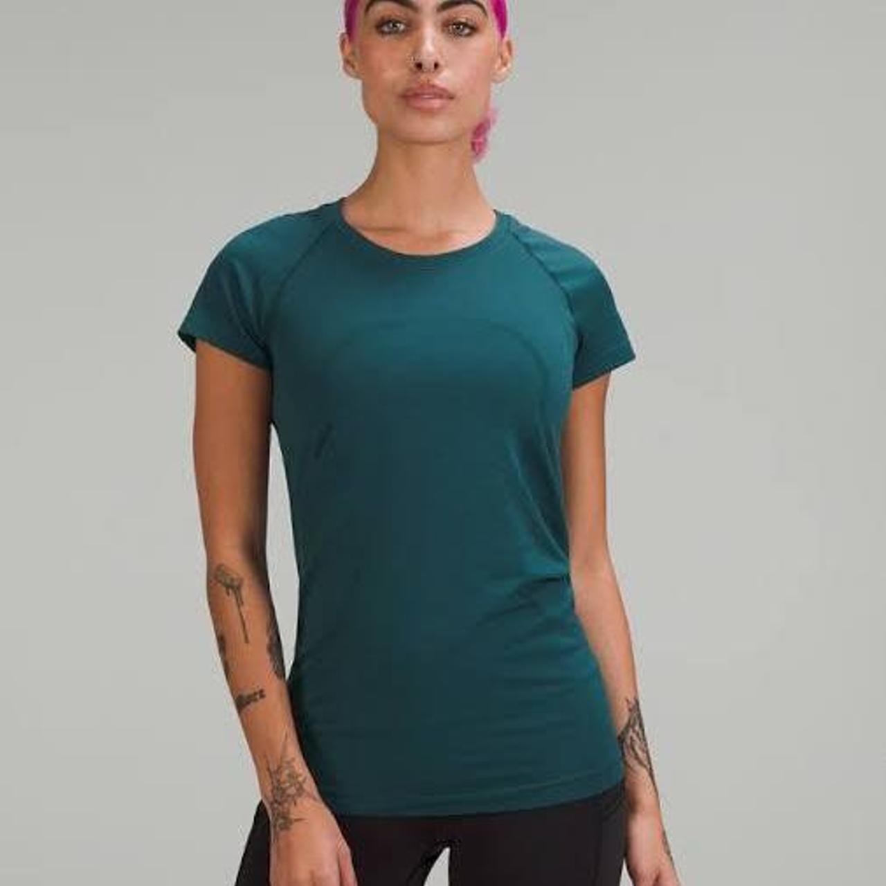 Lululemon Swiftly Tech Short Sleeve Shirt 2.0 Green... - Depop