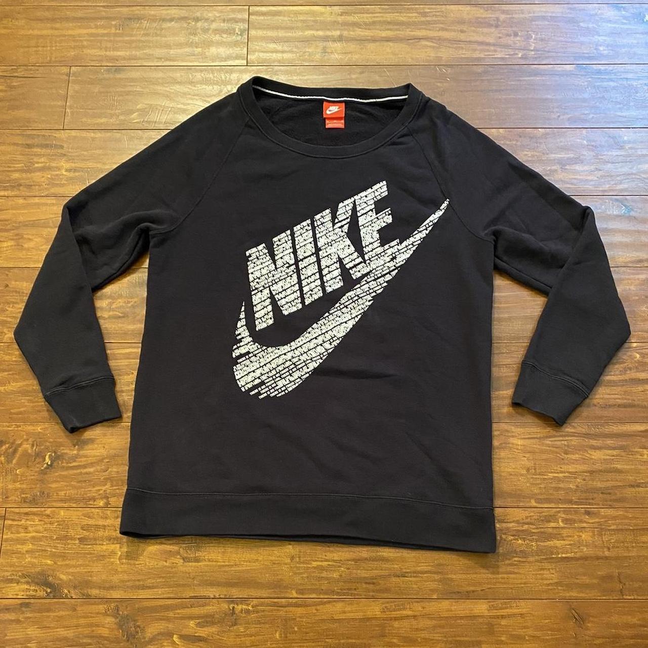 Nike black best sale and white jumper