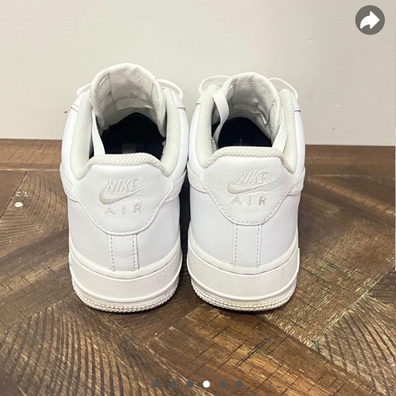 Nike Air Force 1 - all white - size 9 ! No major... - Depop