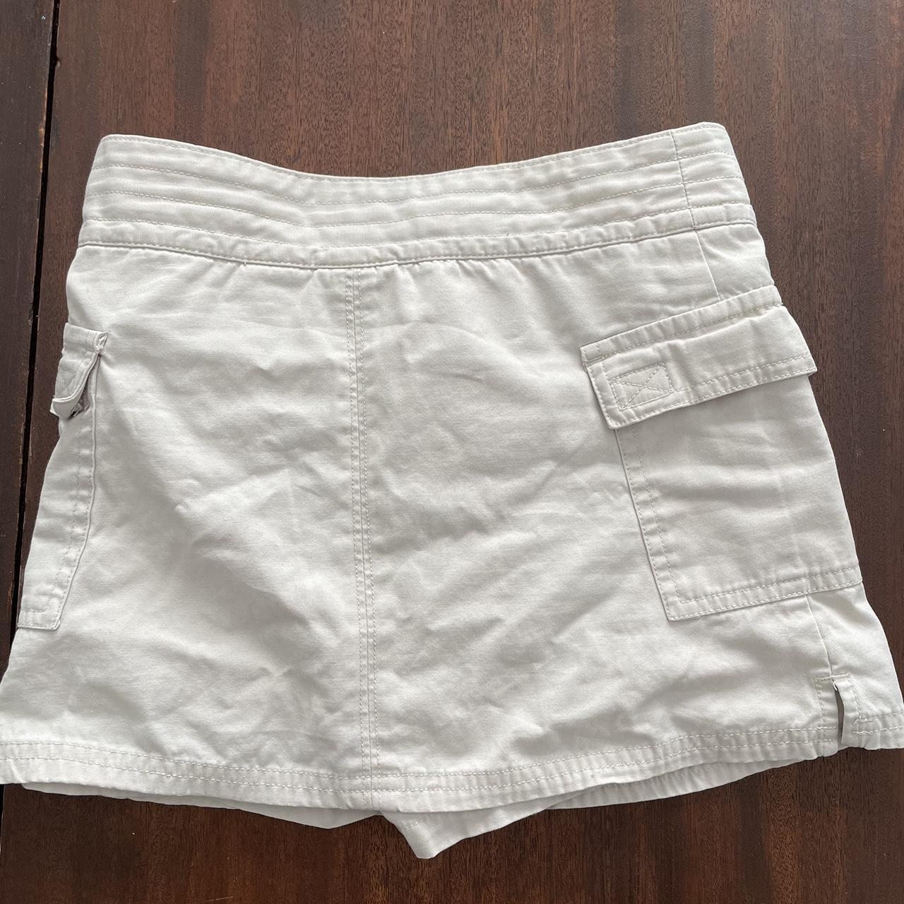 Y2k khaki lace up cargo mini skort! Shorts could... Depop