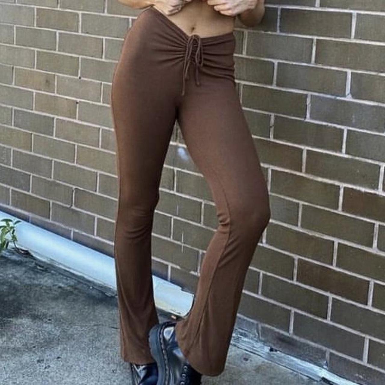 brown pants tie up MOTEL ROCKS🤎👜 size XS Good... Depop
