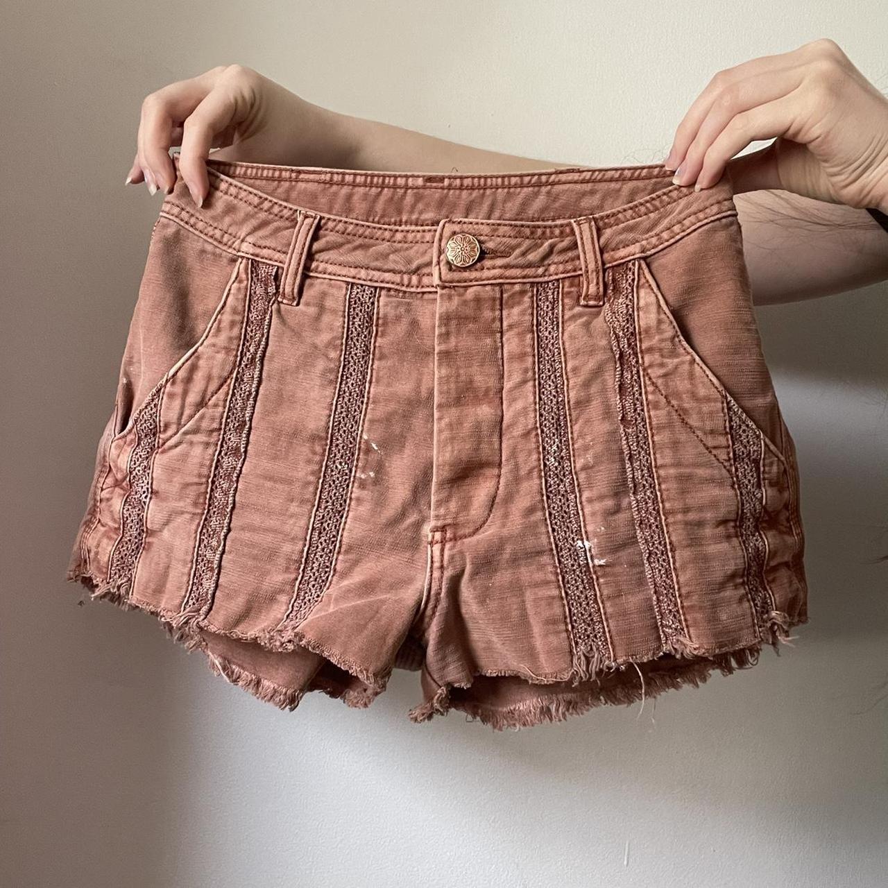 Free People Shorts Rust orange color boho shorts.... - Depop