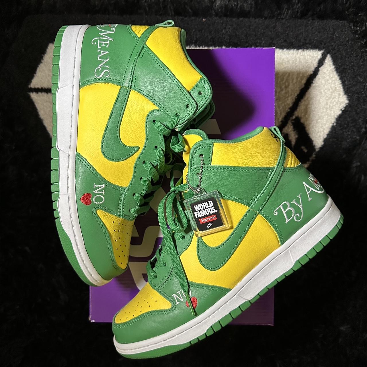 Supreme Dunk High Brazil Size 9 9/10 Condition Depop