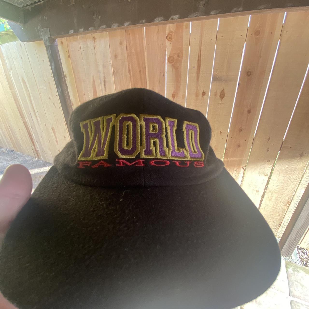 Supreme world famous SnapBack hat Very worn cleaned... - Depop