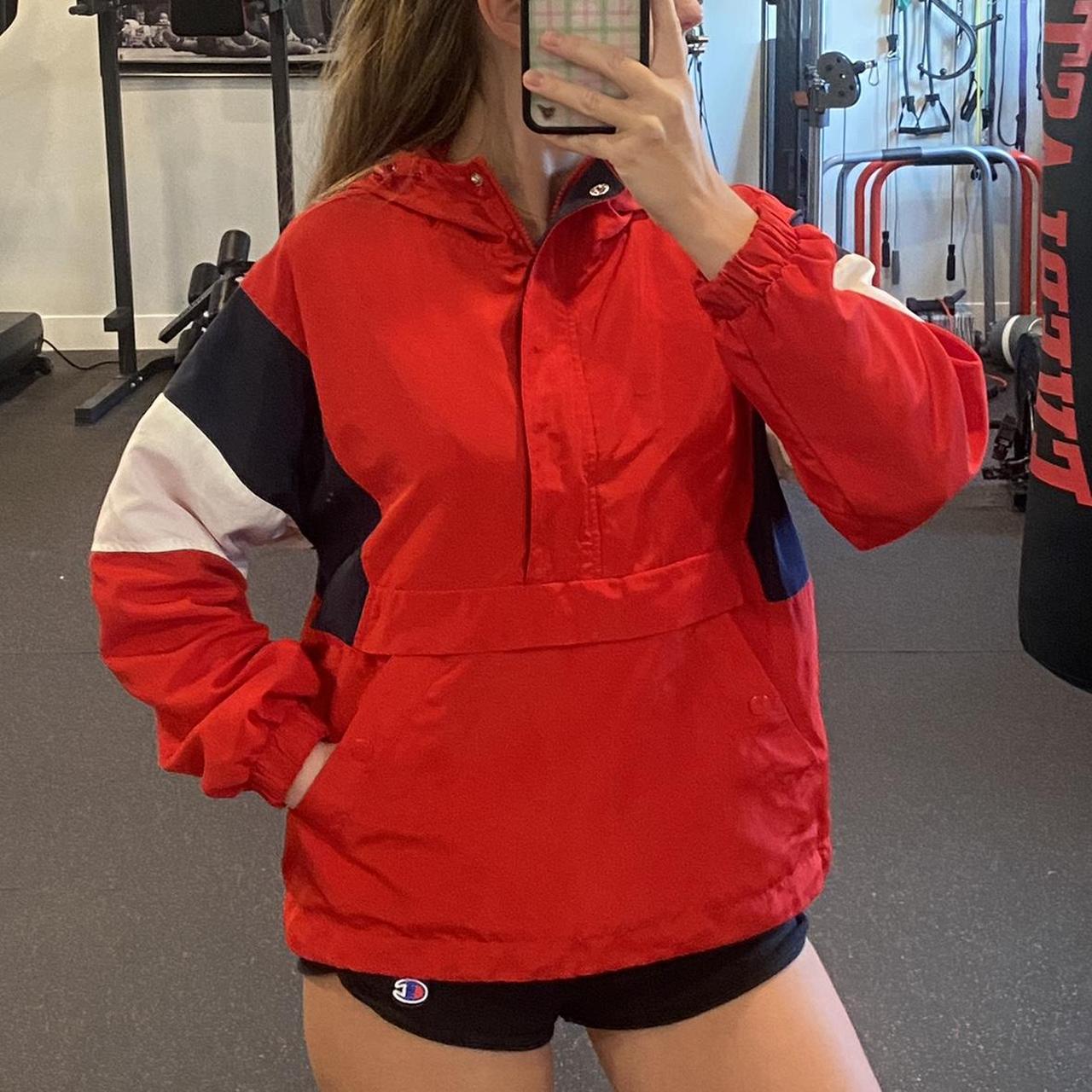 Forever 21 red windbreaker hotsell