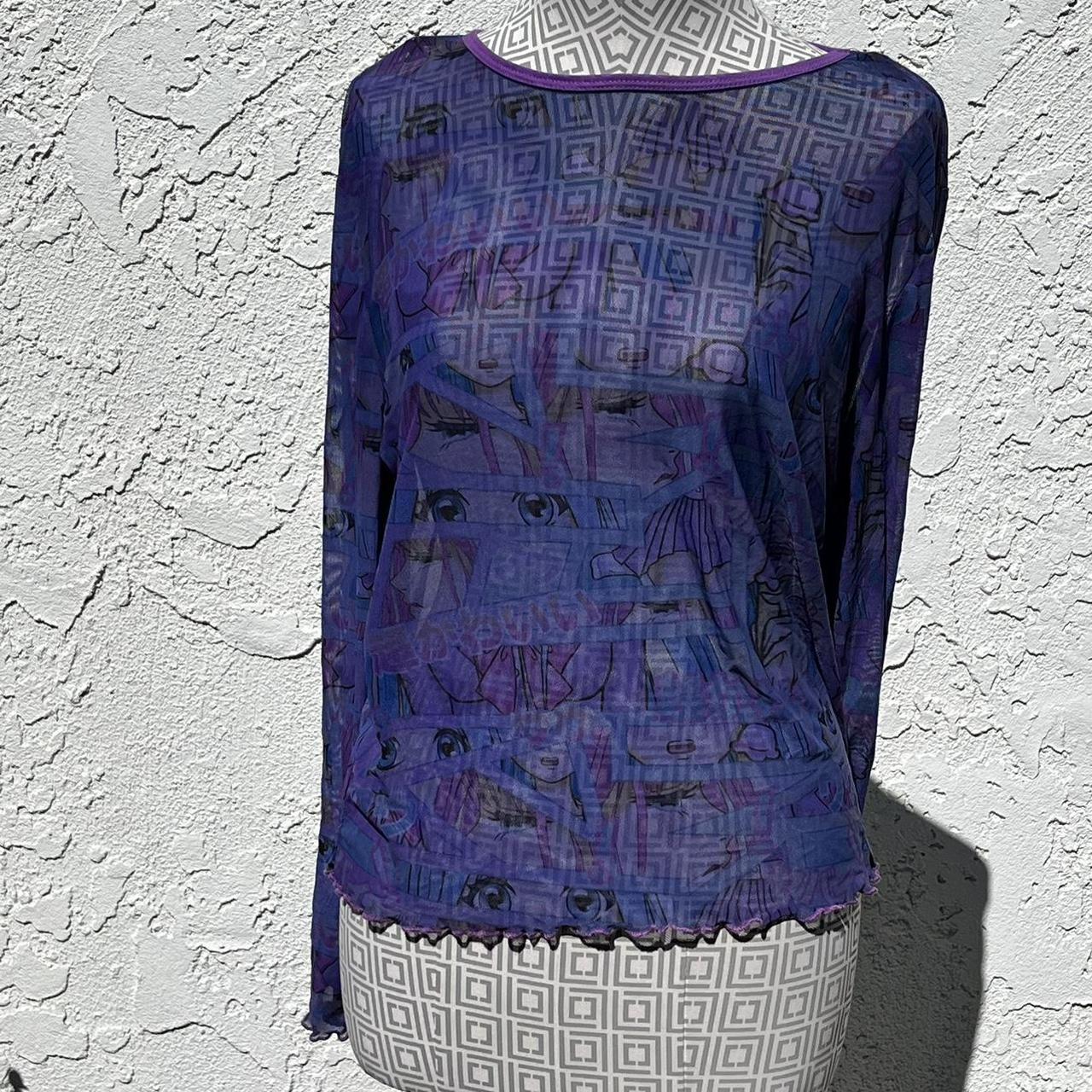 size 1x sugar thrillz for dolls kill anime girl mesh... Depop