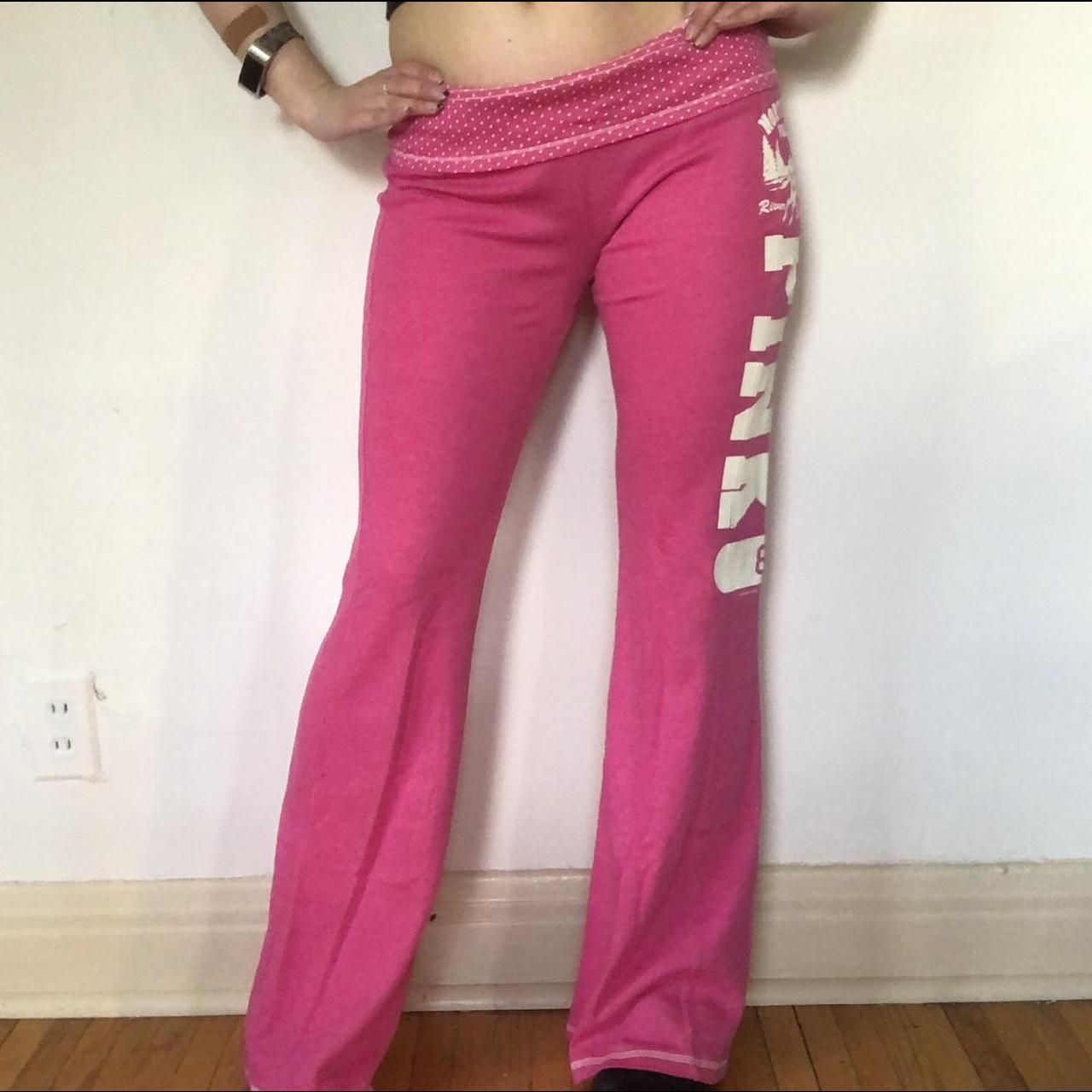 PINK Foldover Yoga Pants OG Victoria’s Secret PINK... Depop
