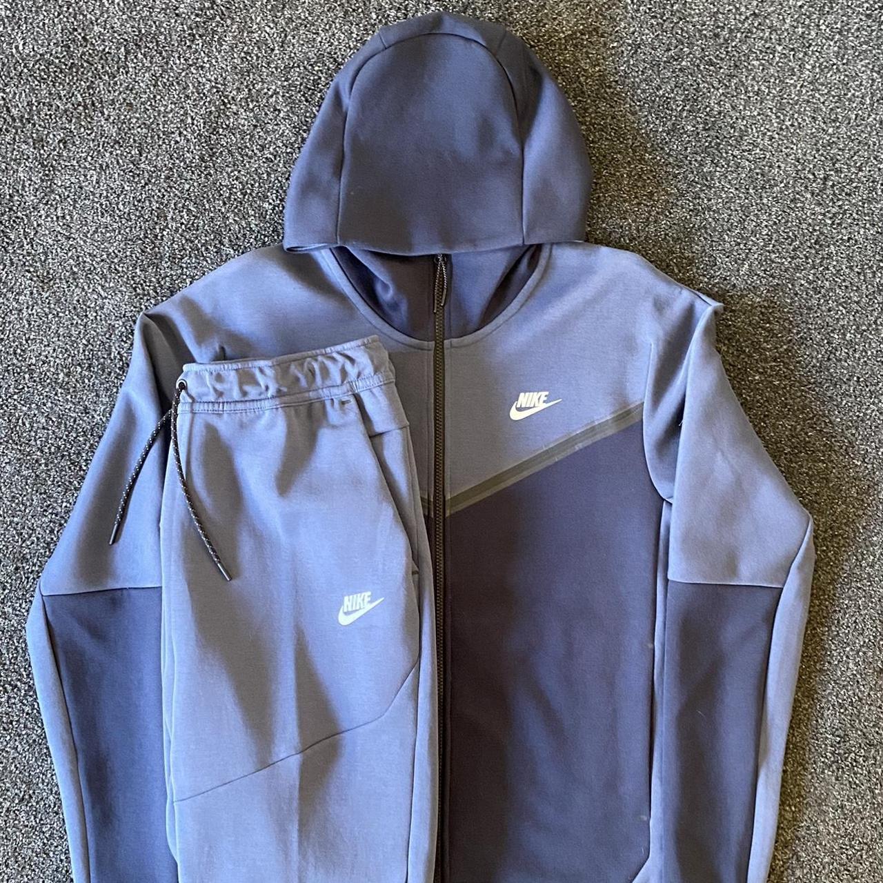 2023 Navy 2 Tone Tech fleece set JD Sports exclusive... - Depop