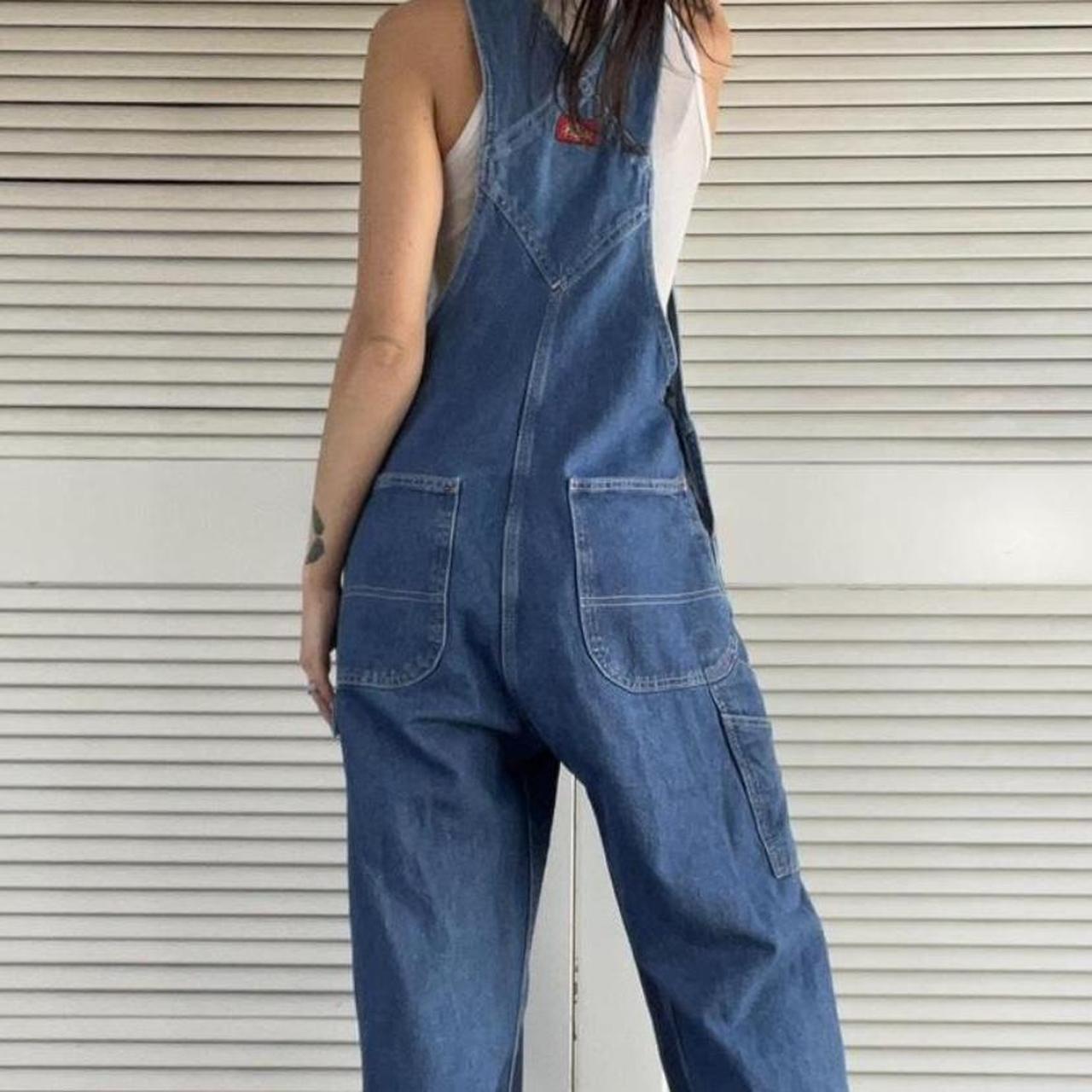 dickies overalls Dickies 100 cotton medium/dark... Depop