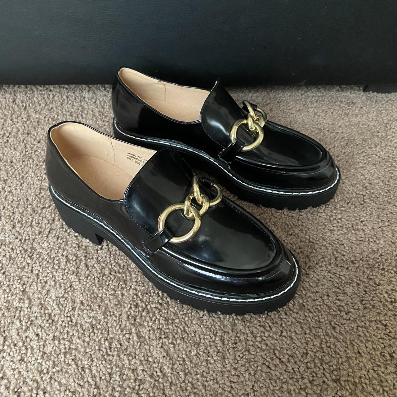 Urban Outfitters Women's Black Loafers Depop