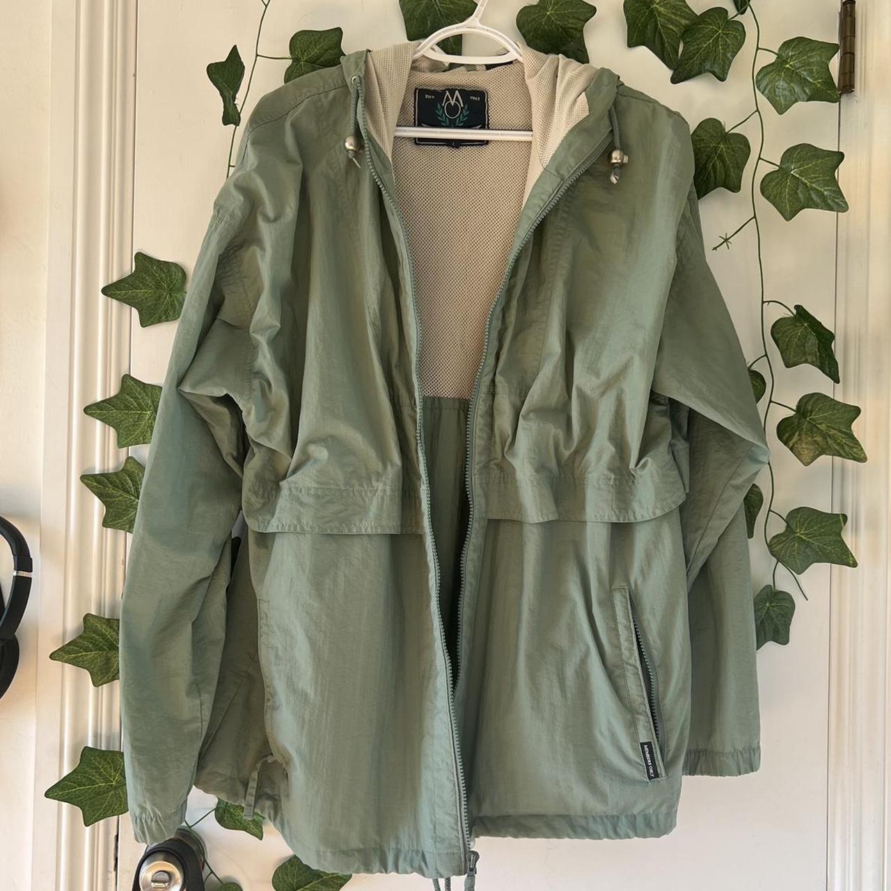 Members Only Women's Green and Cream Jacket