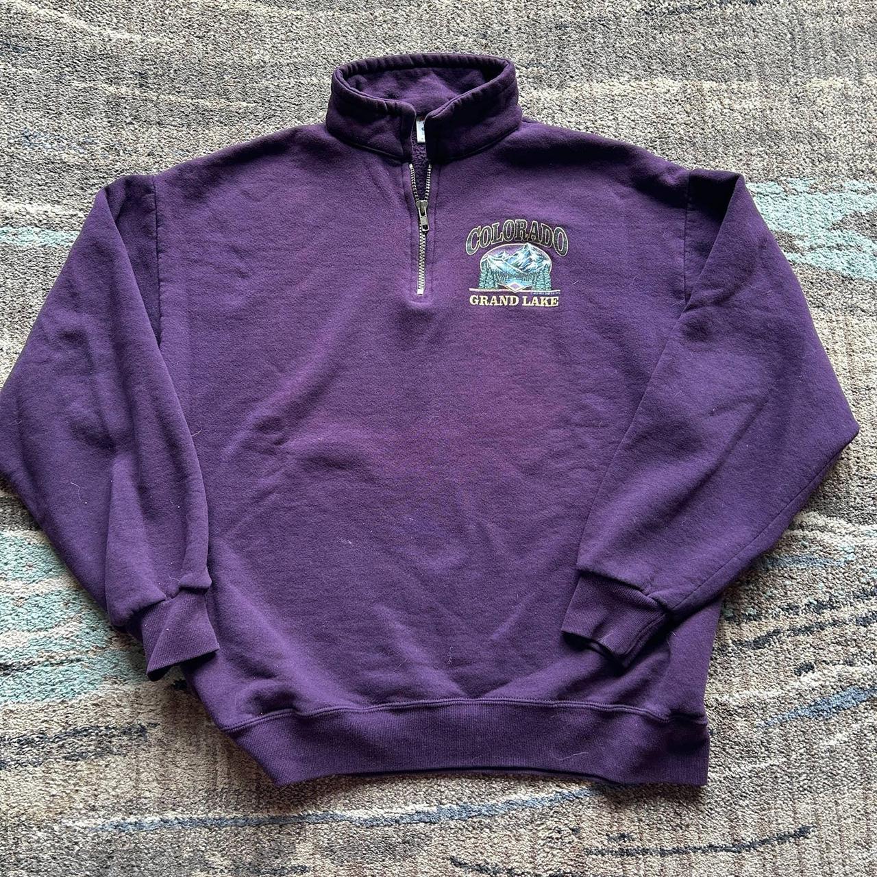 Jerzees Men's Purple Sweatshirt | Depop