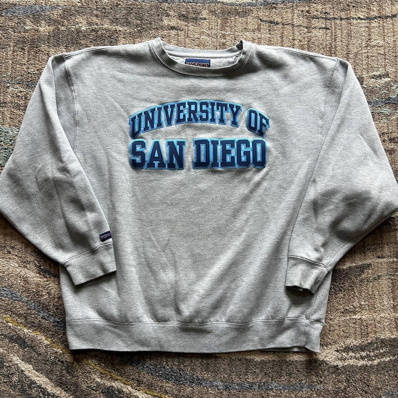 Vintage University of San Diego Toreros Gray... - Depop