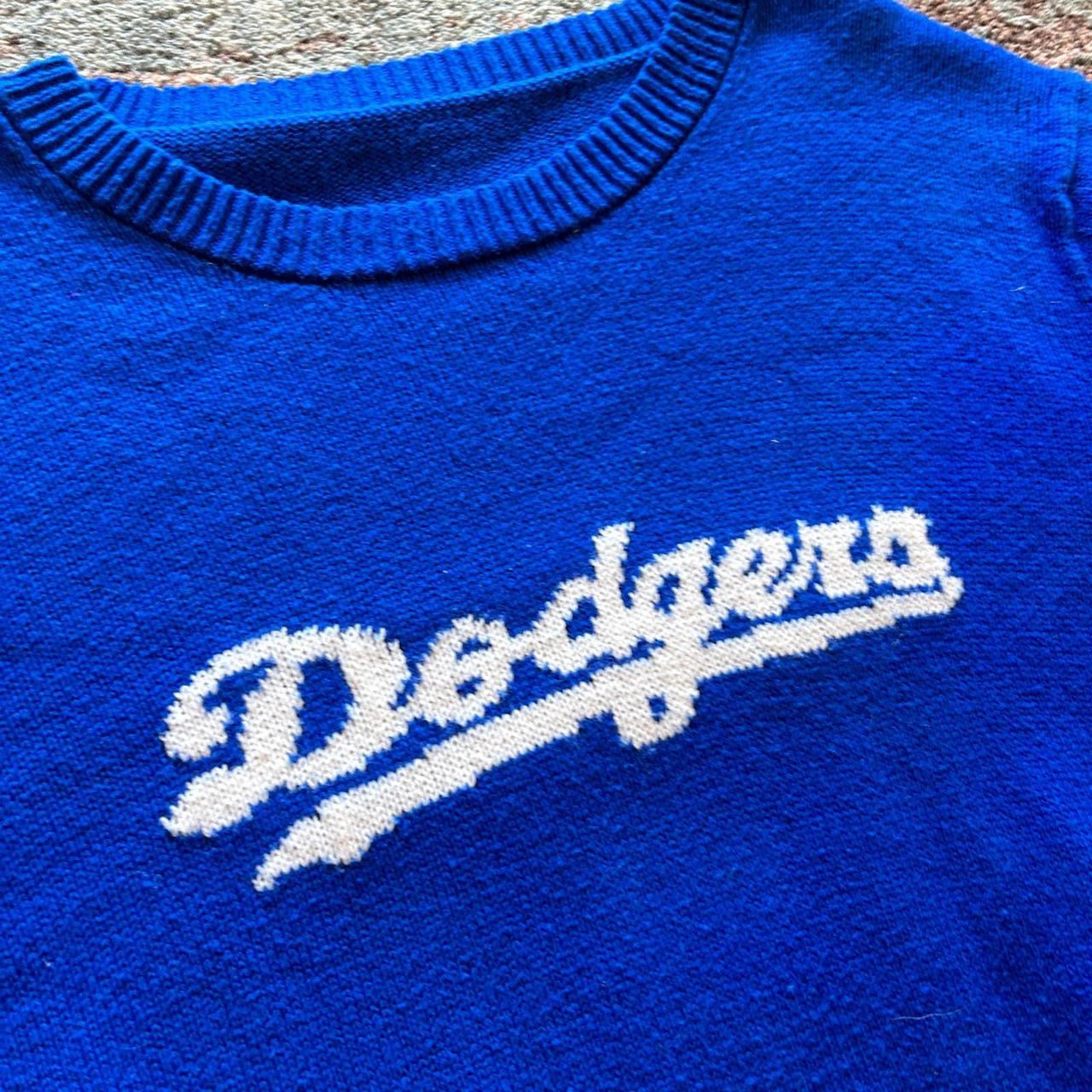 Los Angeles Dodgers LA logo Sweater - Crewneck - Sweatshirt Blue