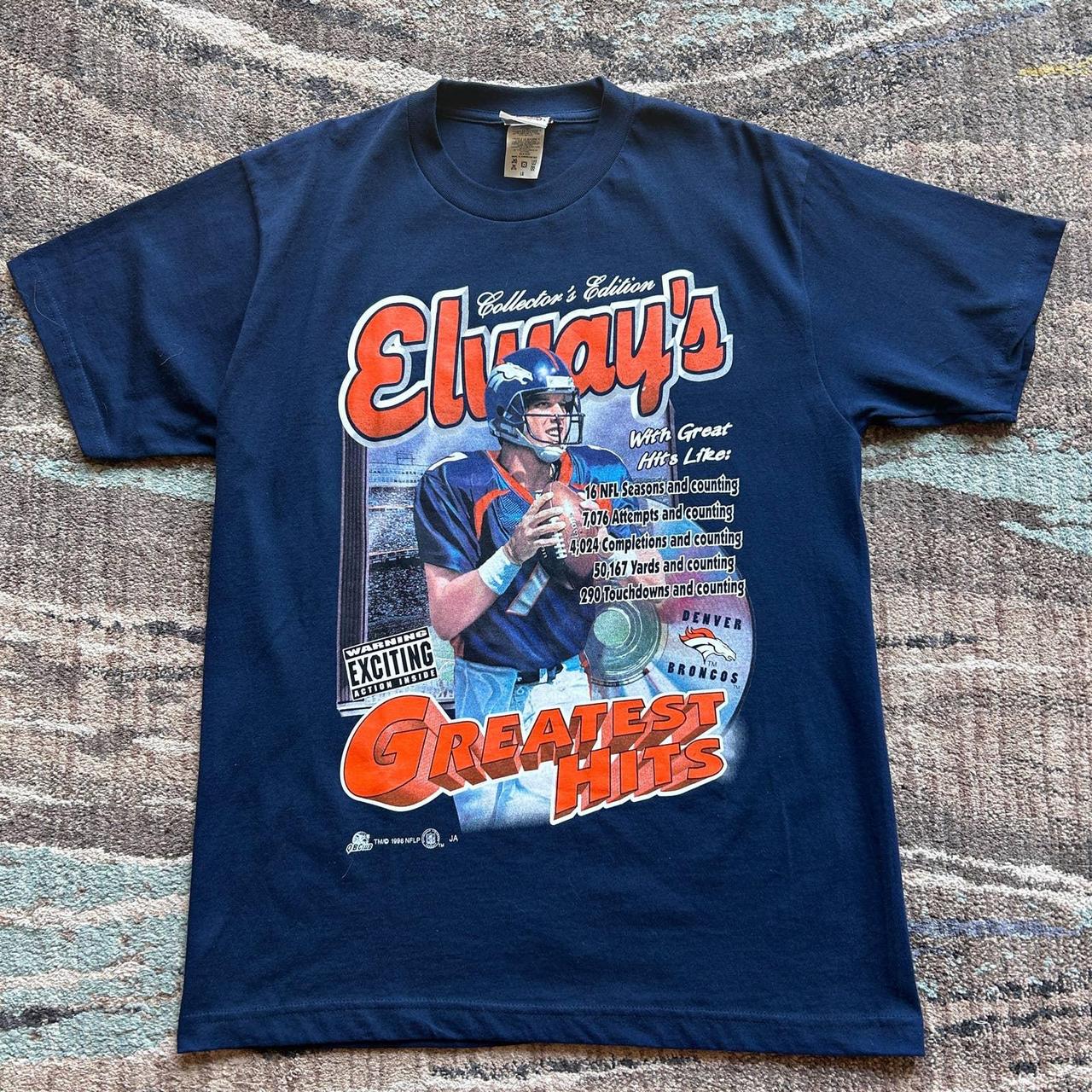 Vintage 90's John Elway Greatest Hits Denver Broncos - Depop