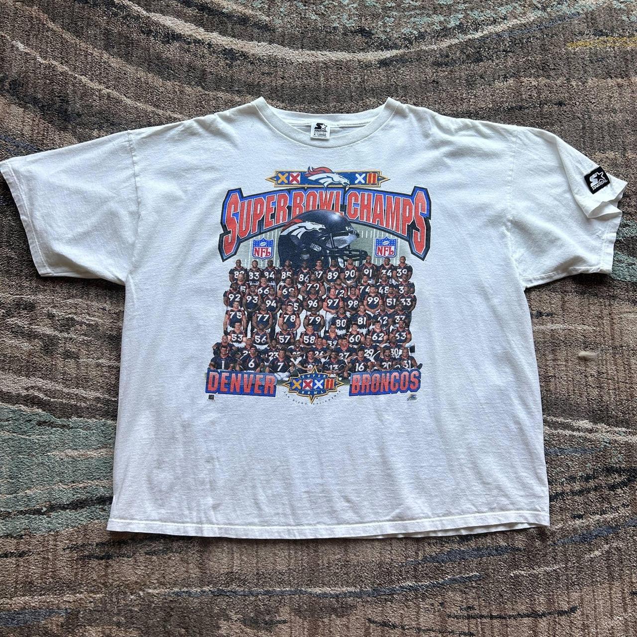 ‘99 Vintage NFL Super Bowl Championship Starter Shirt Denver Broncos  Football XL