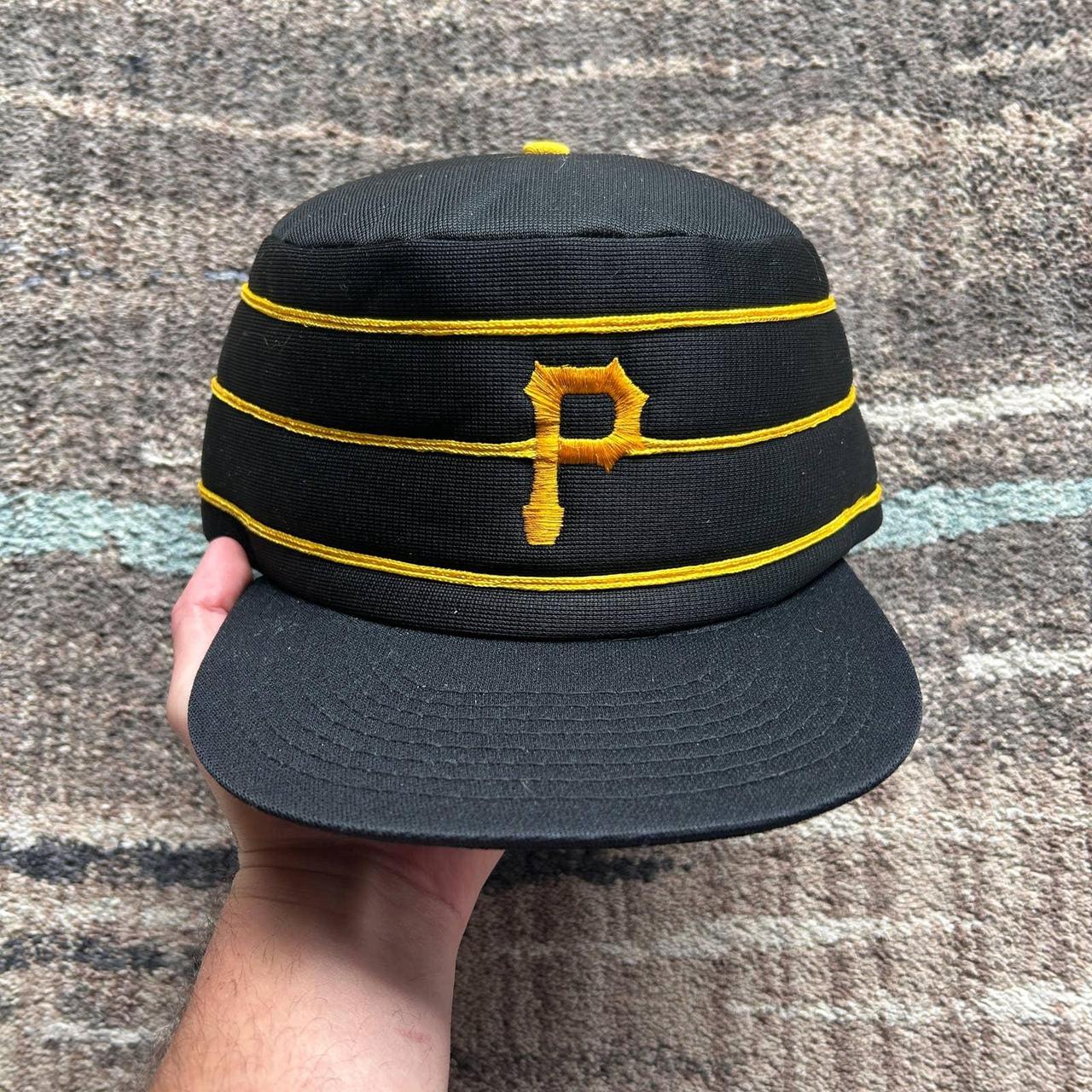 Vintage 80s Pittsburgh Pirates Pillbox Snapback Hat Cap