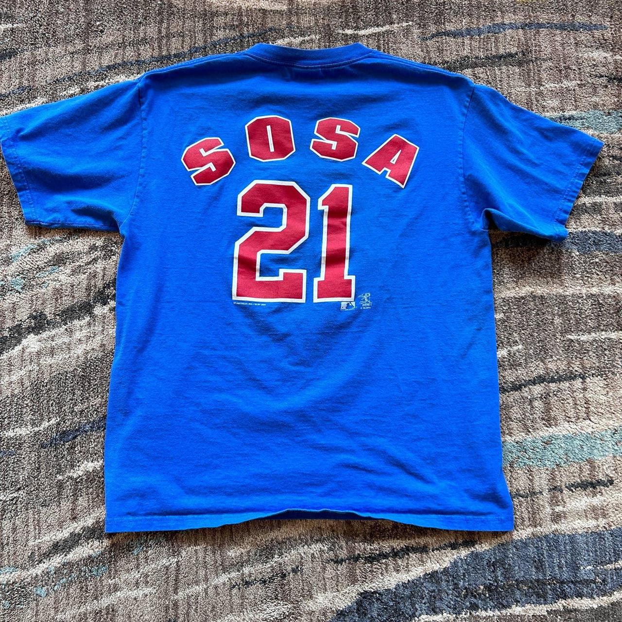 Vintage Majestic Sammy Sosa Chicago Cubs XL Jersey - - Depop