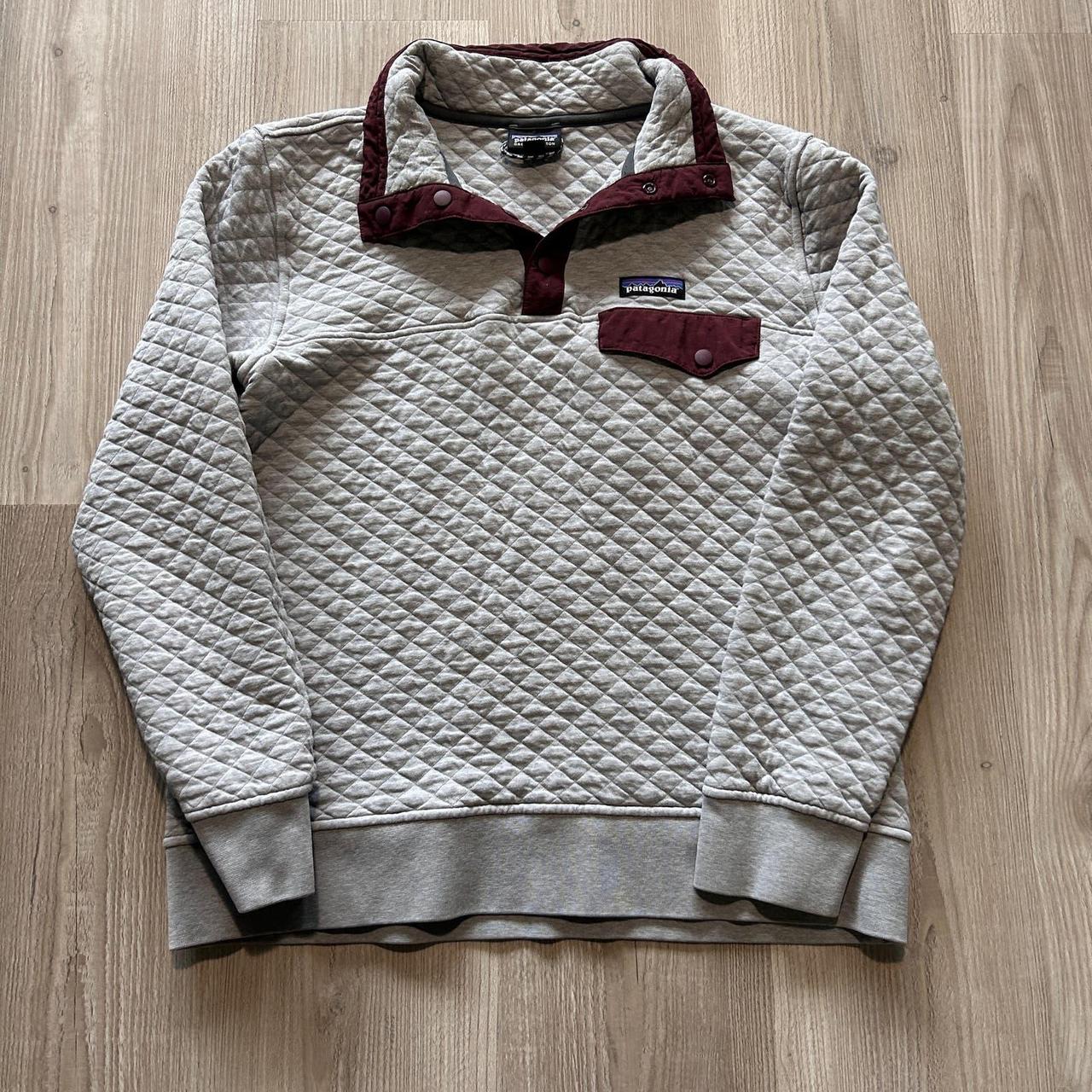 Patagonia quilted shop pullover drifter grey