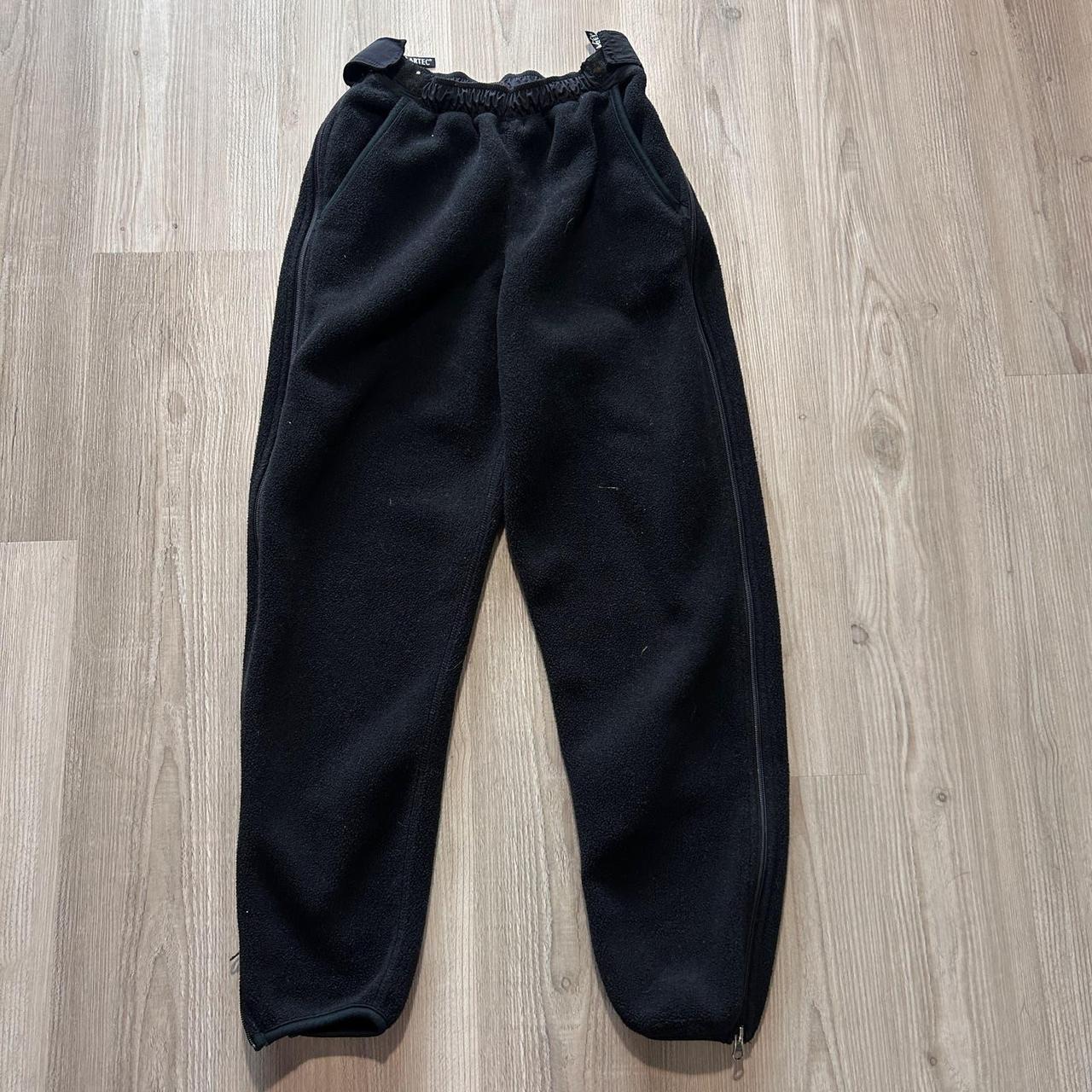 Vintage 90 s REI Polartec Black Fleece Zip Up Jogger. Depop