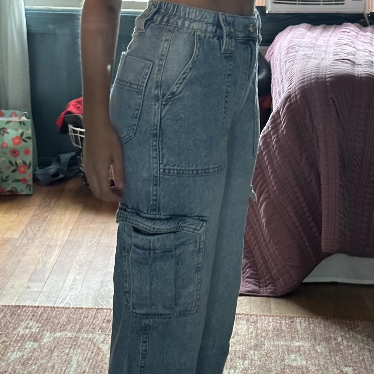 High rise Garage cargo jeans. size 00 or 23,... Depop