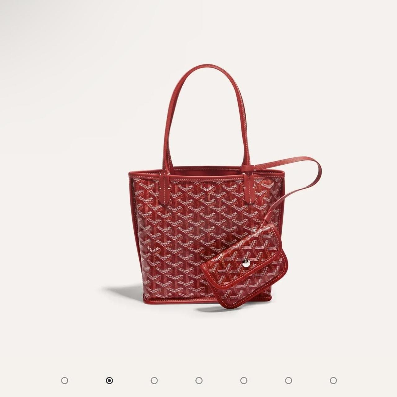 This is a Red Goyard Saint Louis PM tote bag 100% - Depop