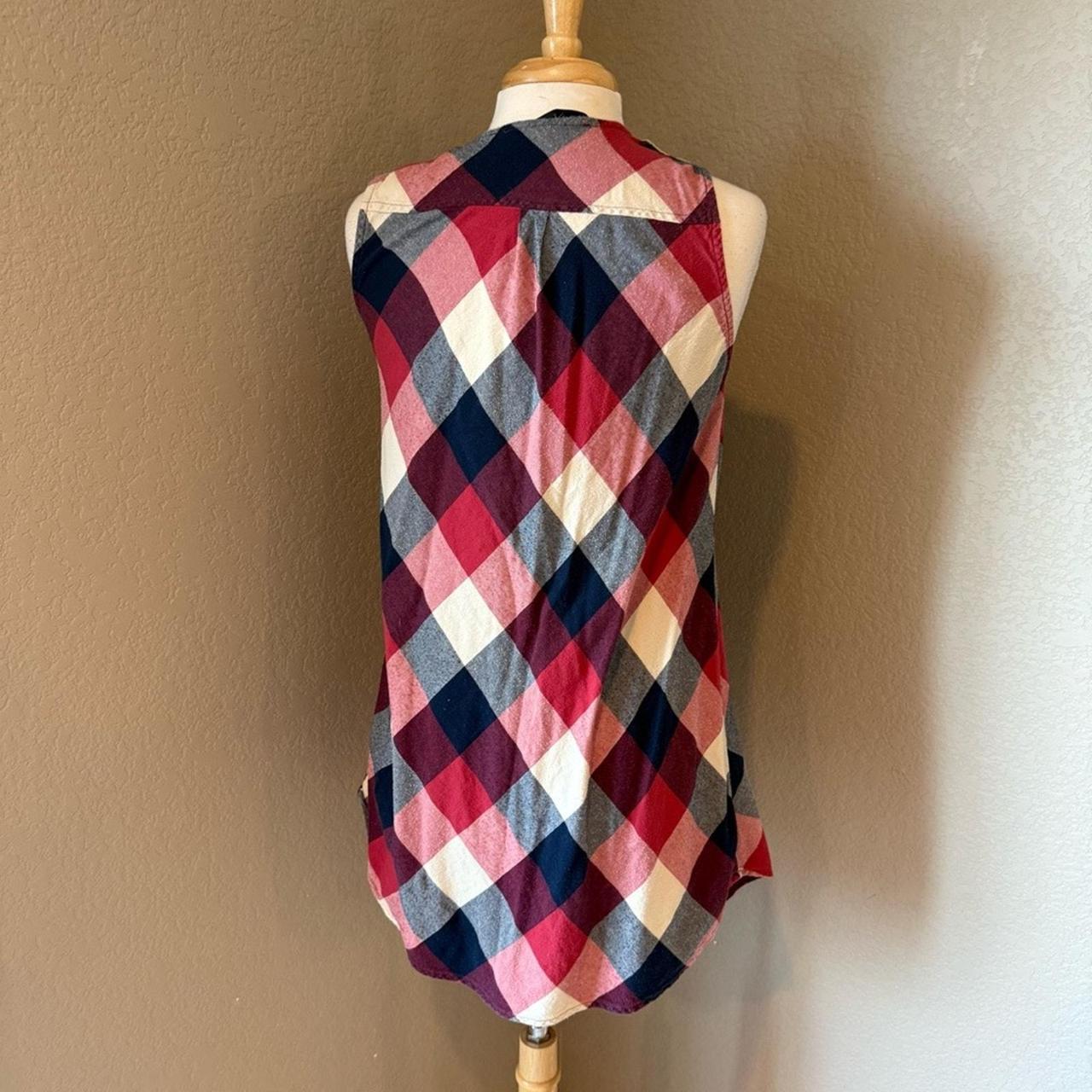 Source Unknown Women's Blouse - Red/Blue - L – Ha… - image 2