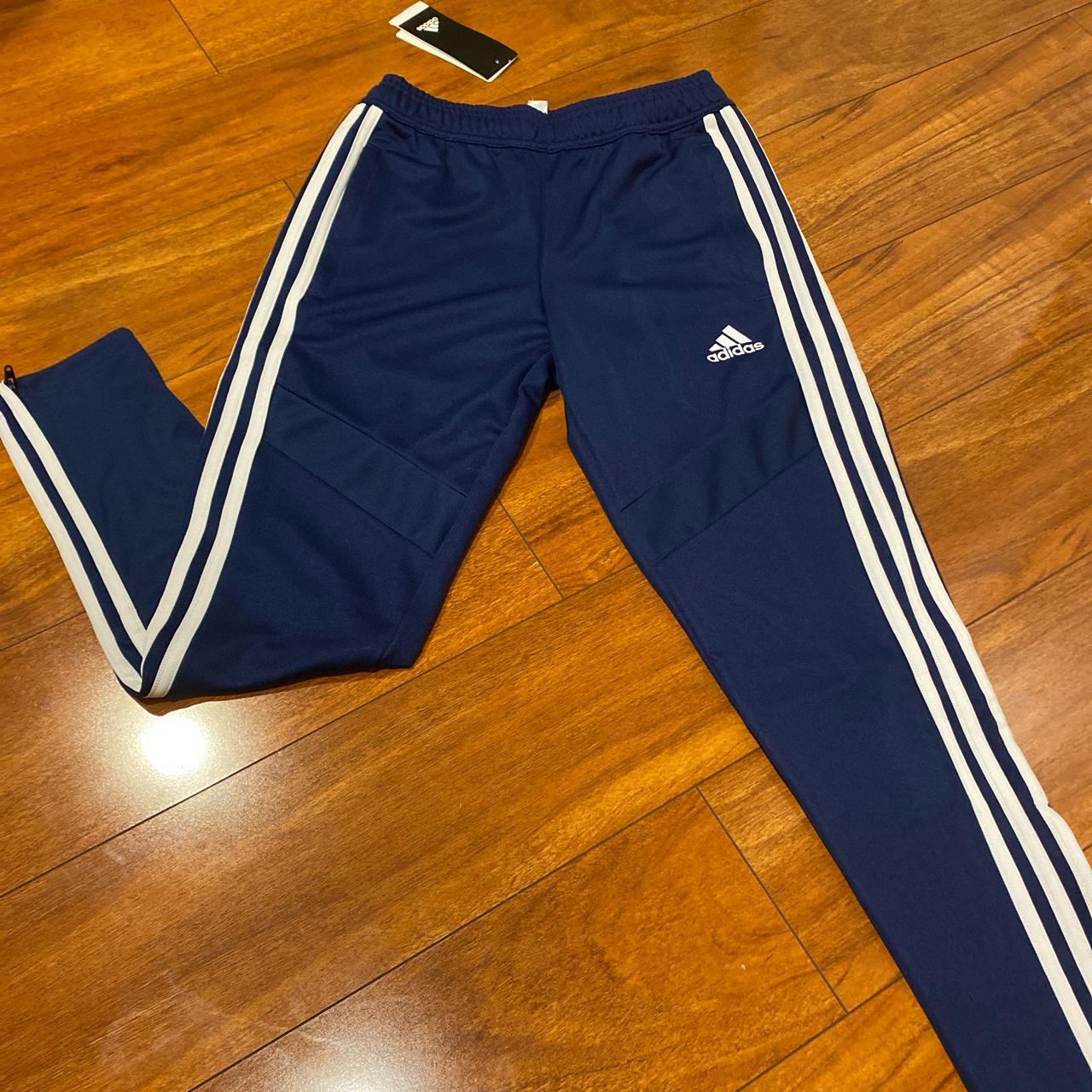 Adidas Navy Blue Athletic Sweatpants (Kids Size... Depop