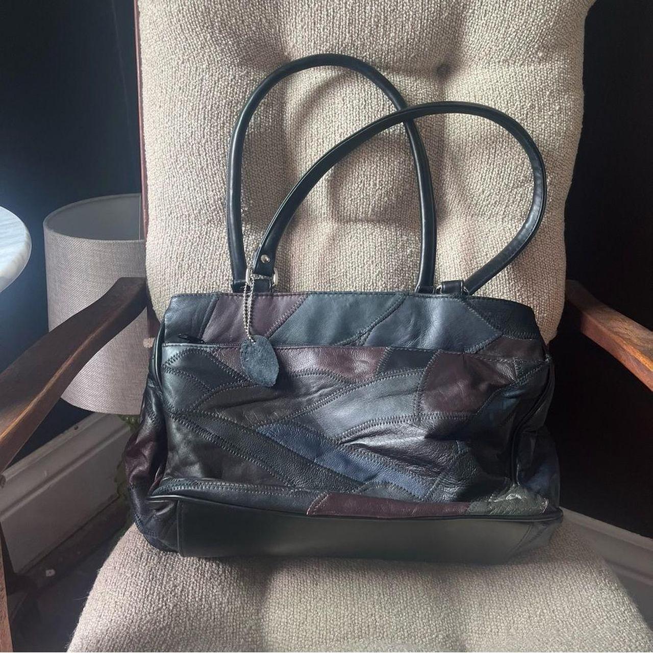 Patchwork leather bag Good condition some wear on - Depop