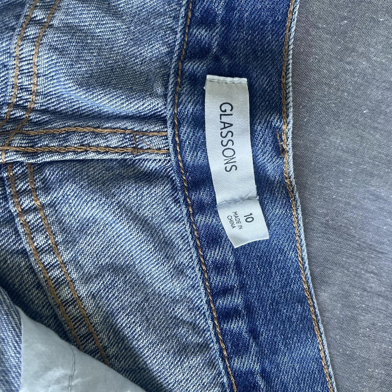 Glassons low rise baggy longline denim jorts Size... Depop