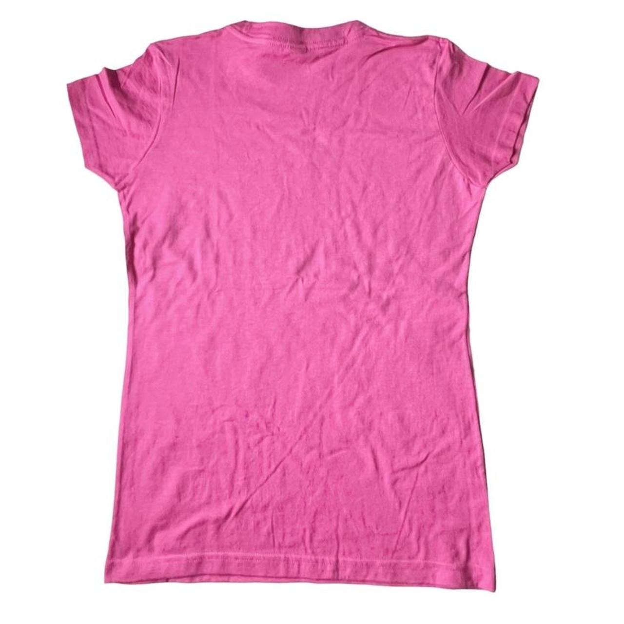LA Pop Art Women's Pink and White T-shirt (3)