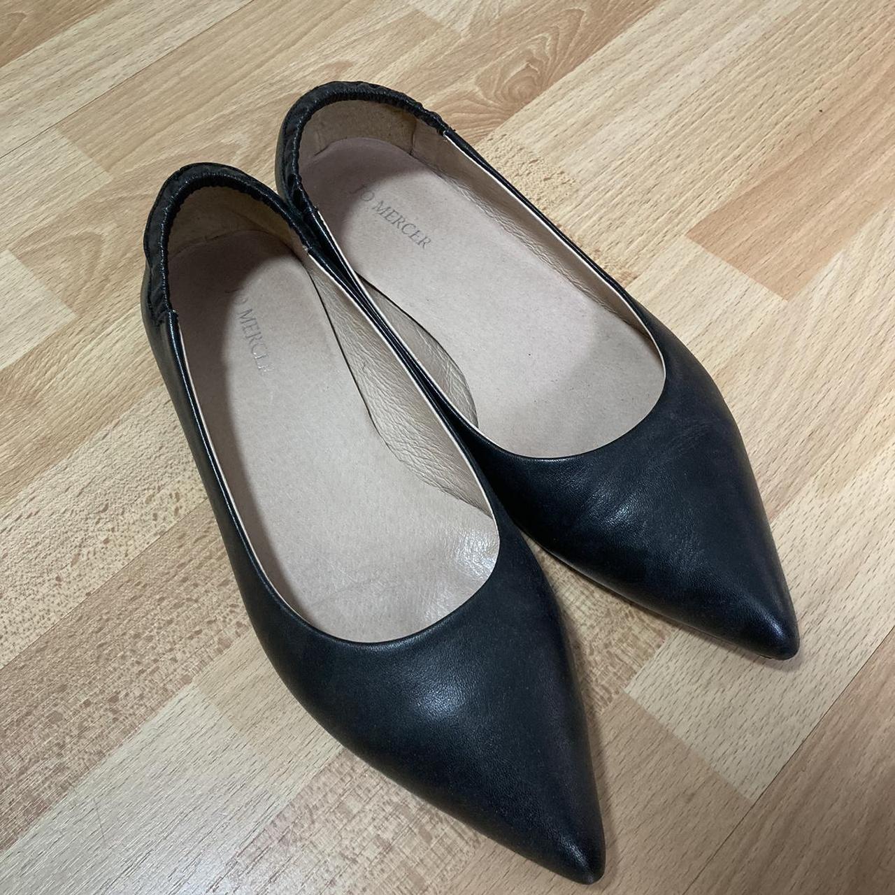 Black pointed toe flats 🥿 Jo Mercer True size... Depop