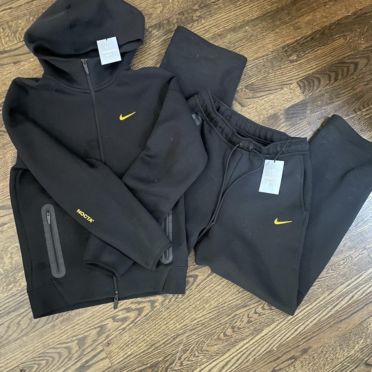 Nike Tech Fleece Hoodie Yellow And Black Nike Sweater Nocta Tech