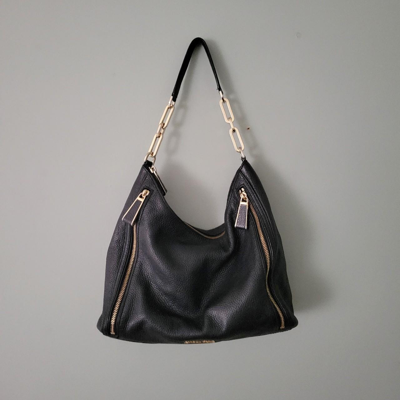 Michael Kors Matilda Large Black Leather Shoulder. Depop