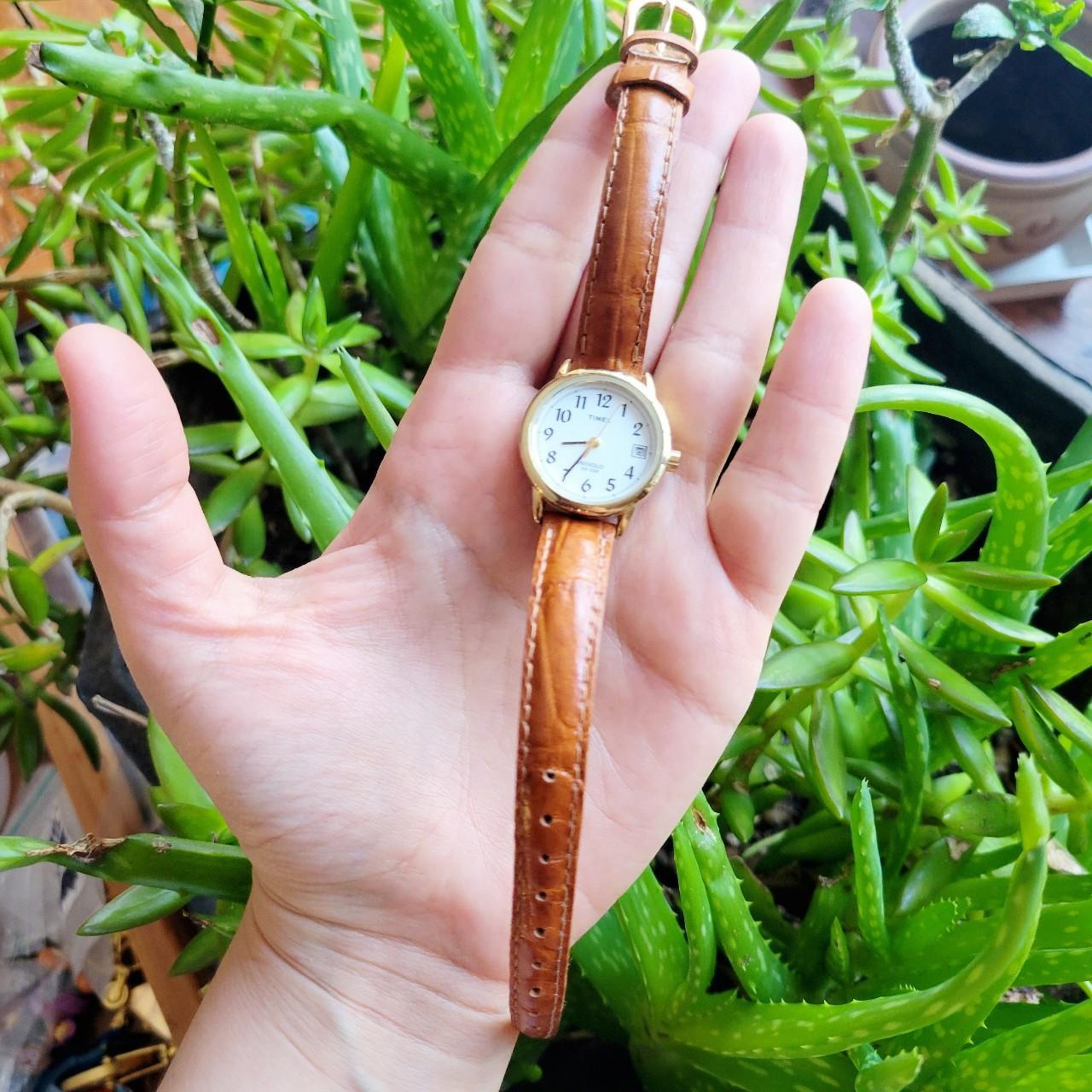 Vintage Timex Indiglo Genuine Leather Classic Watch. | Depop