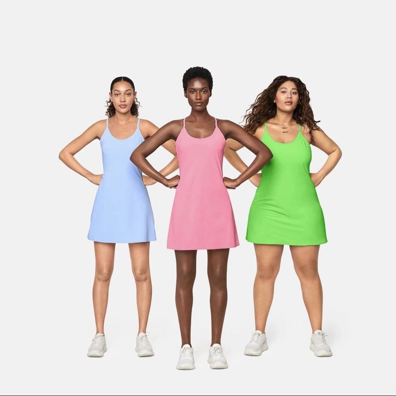 Outdoor Voices Women's Green Dress Depop