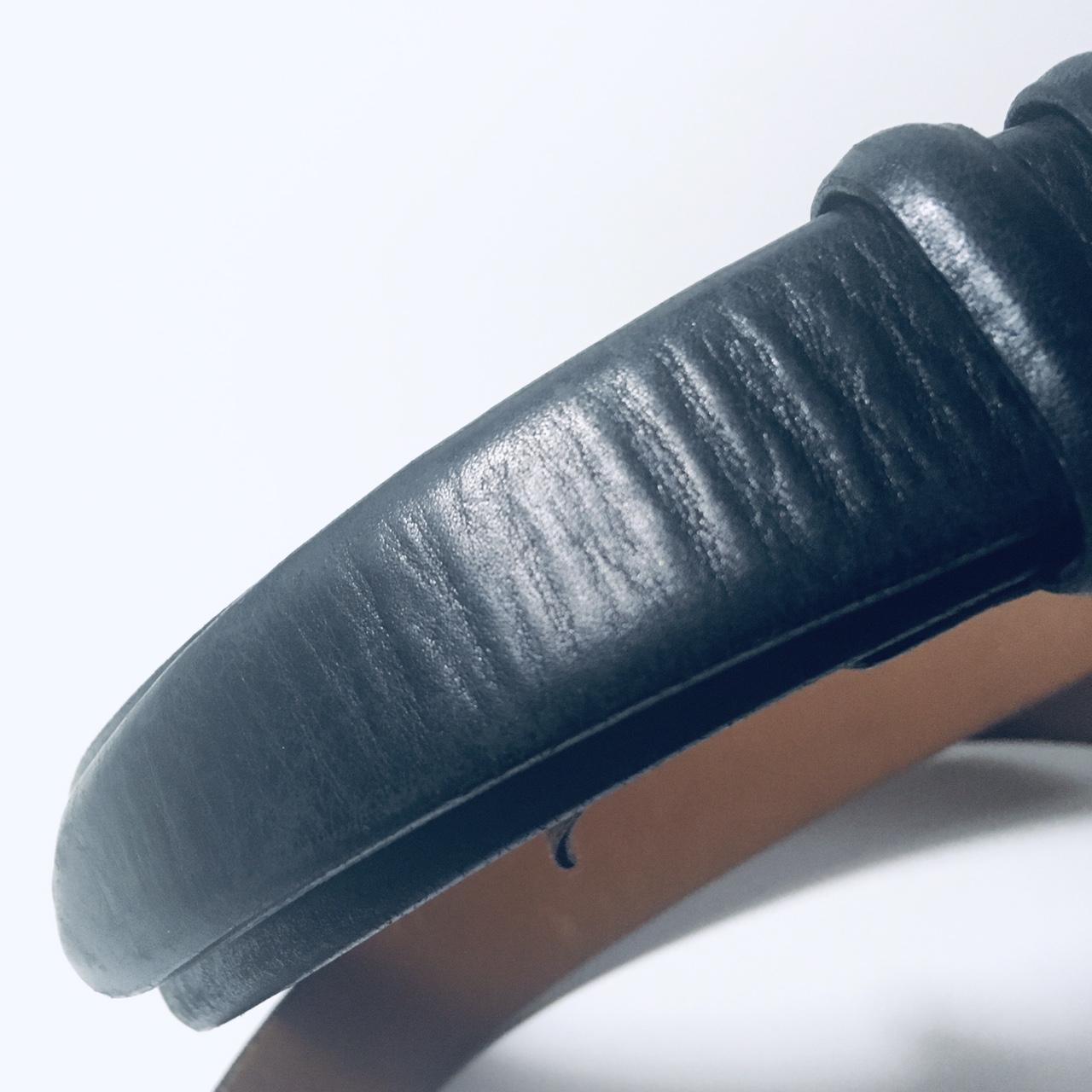 Trafalgar Belt Black Verlaine Calf Leather Silver... Depop