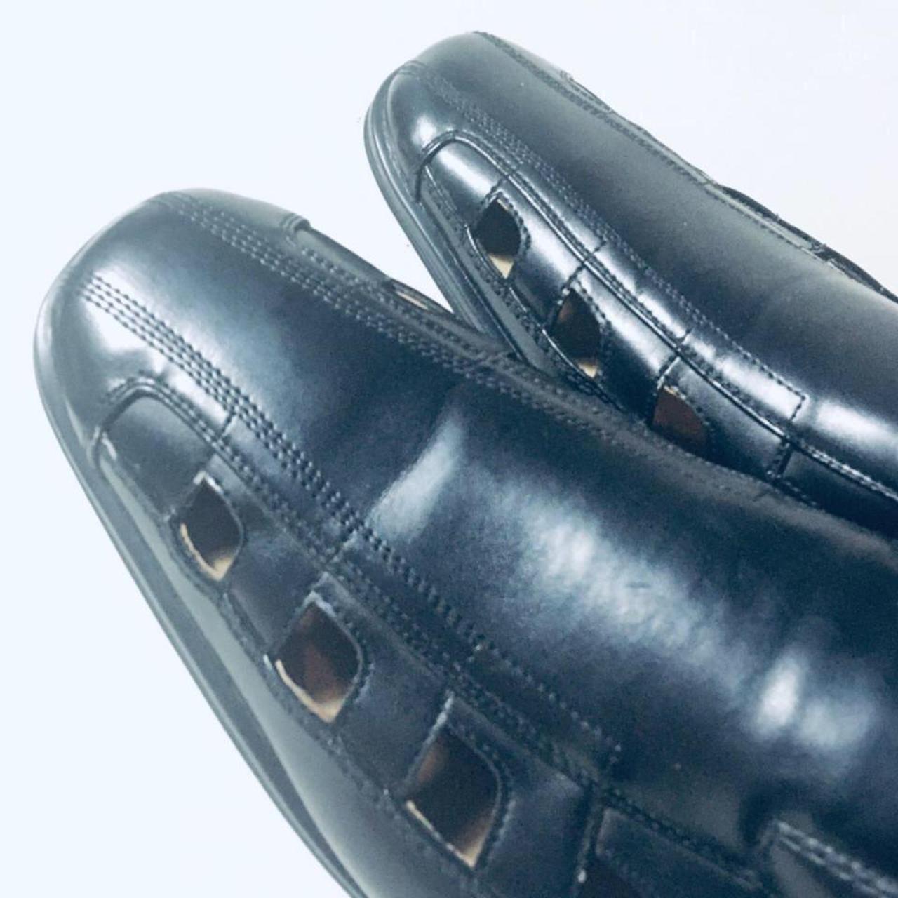 Stacy Adams Black Leather Dress Sandals 24731001... Depop