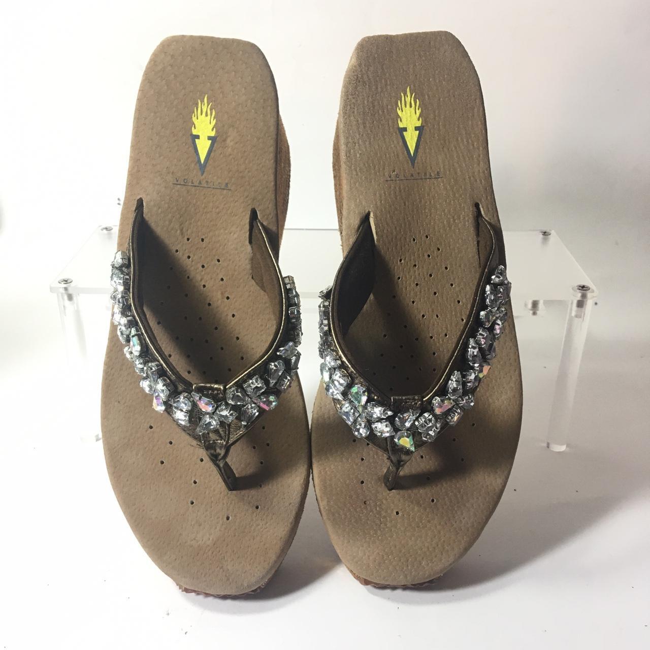 Yellow box crystal flip hot sale flops