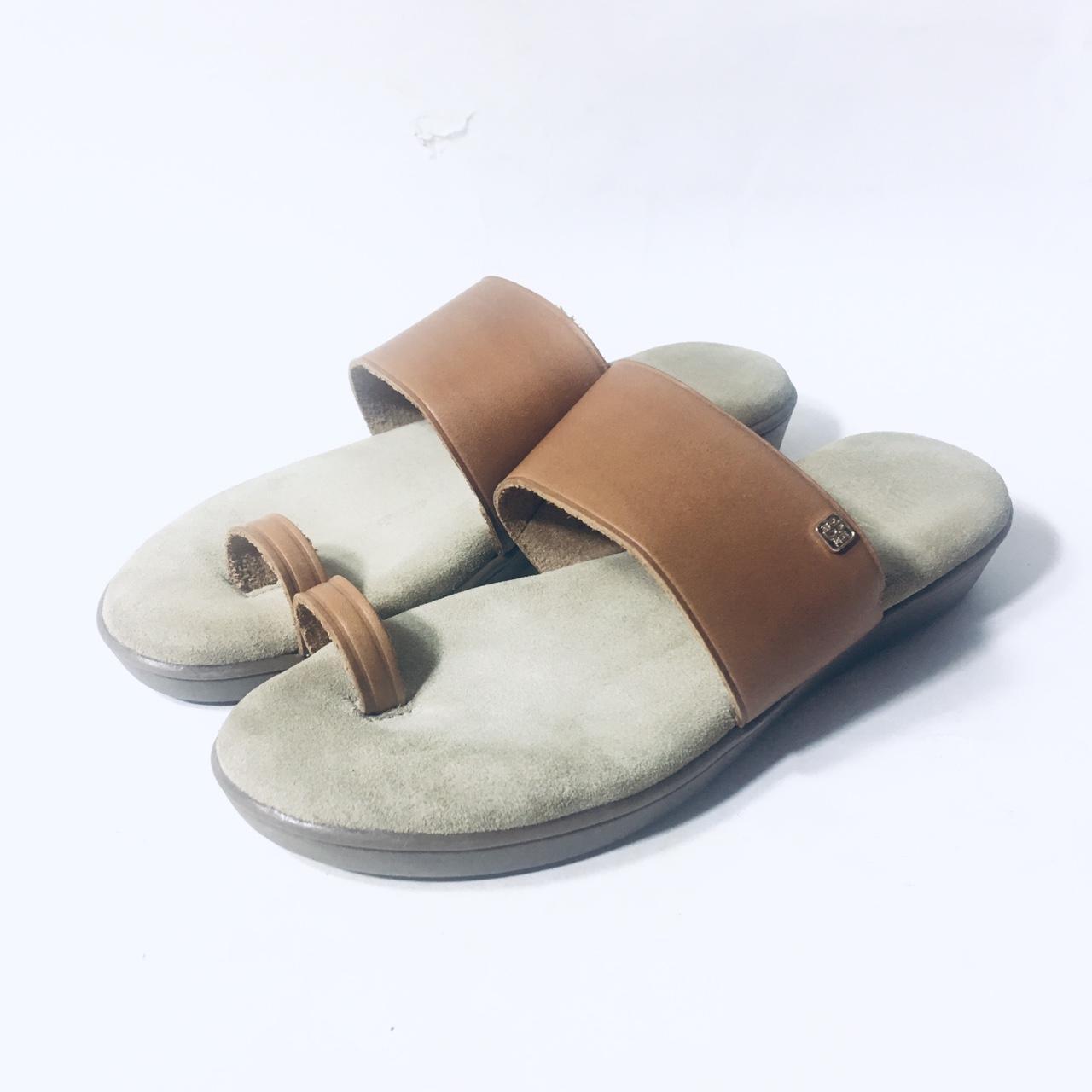 Bass Sunjuns Minimalist Strappy Sandals Tan Brown