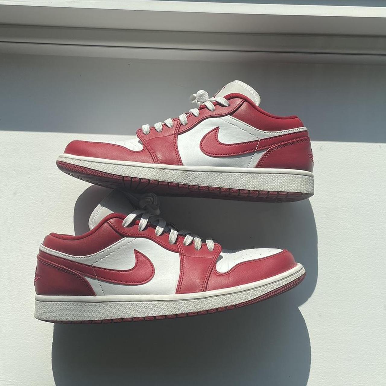 red white green jordans