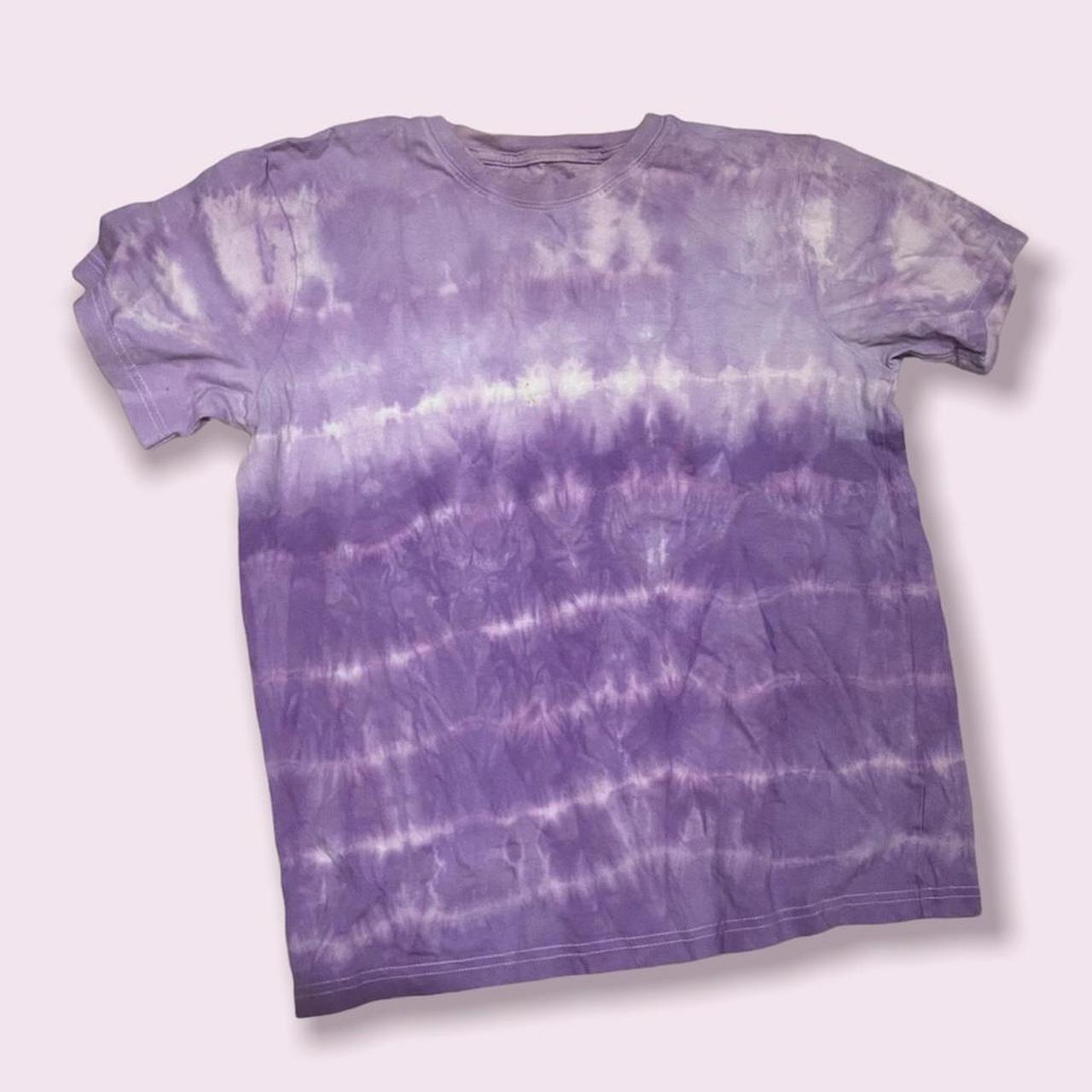 womens purple tie dye shirt