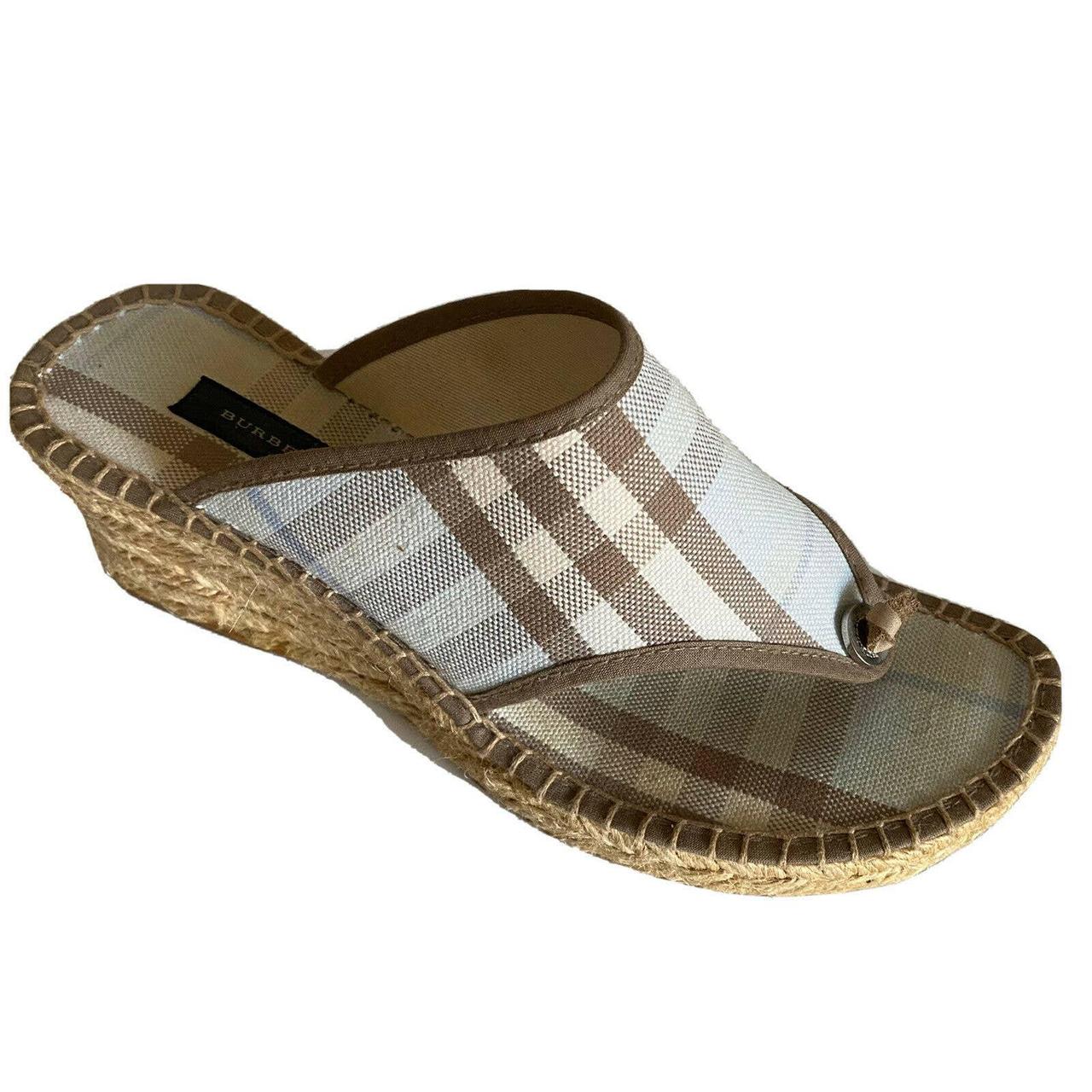 Burberry discount espadrille sandals