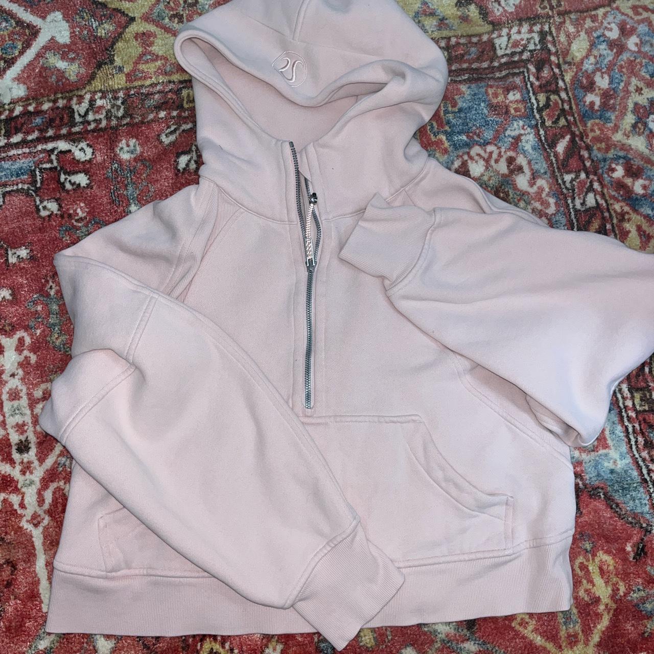 Light pink lululemon scuba half zip - Depop