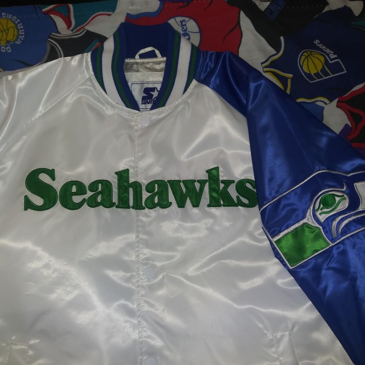 Seahawks Starter Jacket Size mens M Great - Depop