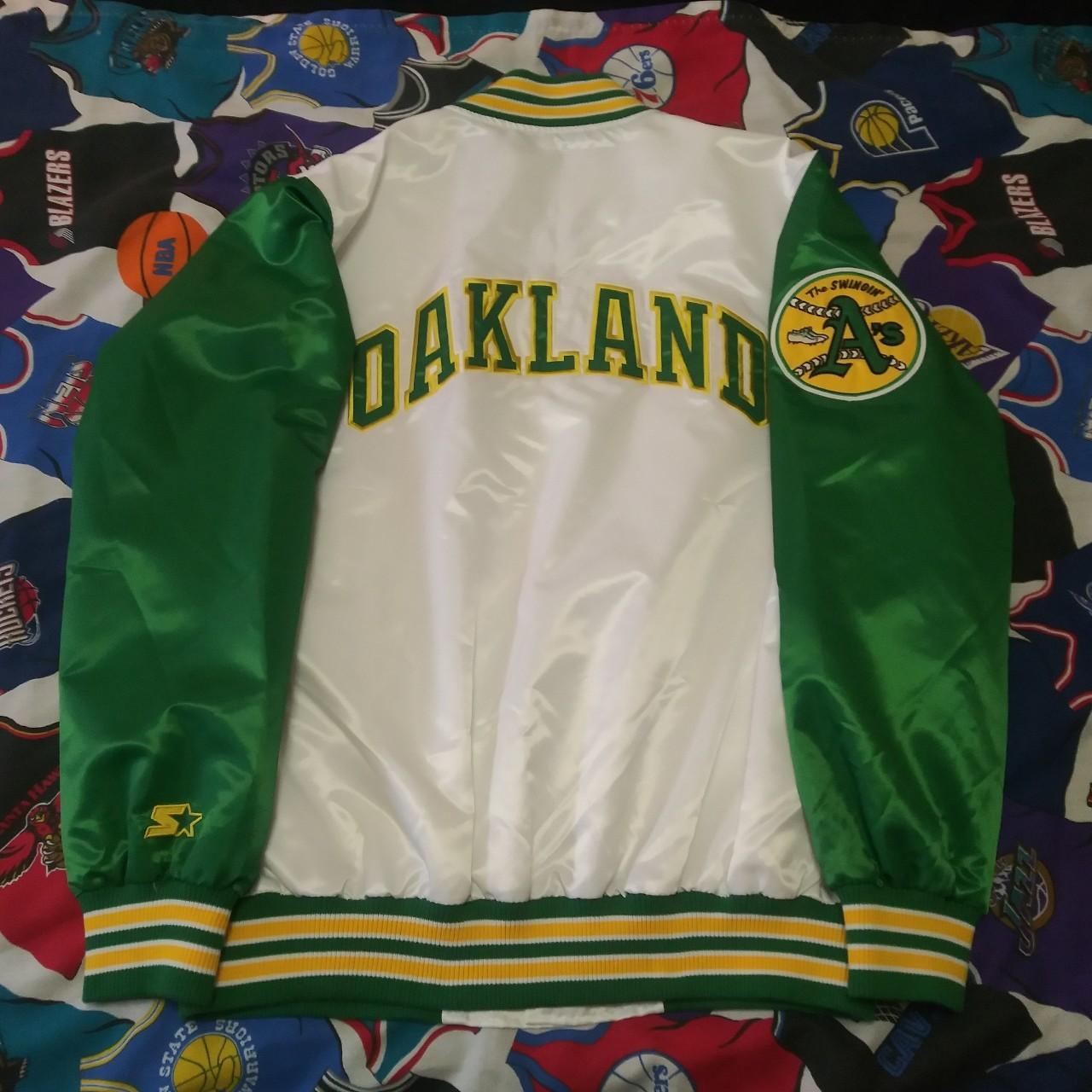 VINTAGE 90s OAKLAND ATHLETICS STARTER JERSEY - Depop