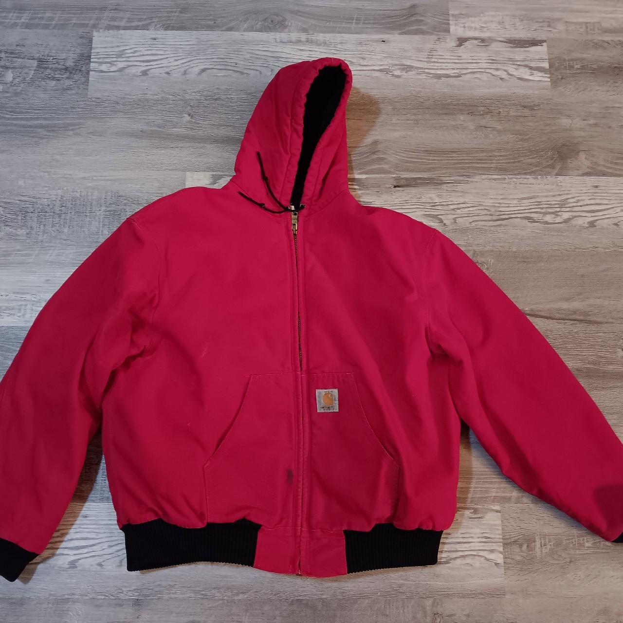 mens red carhartt jacket