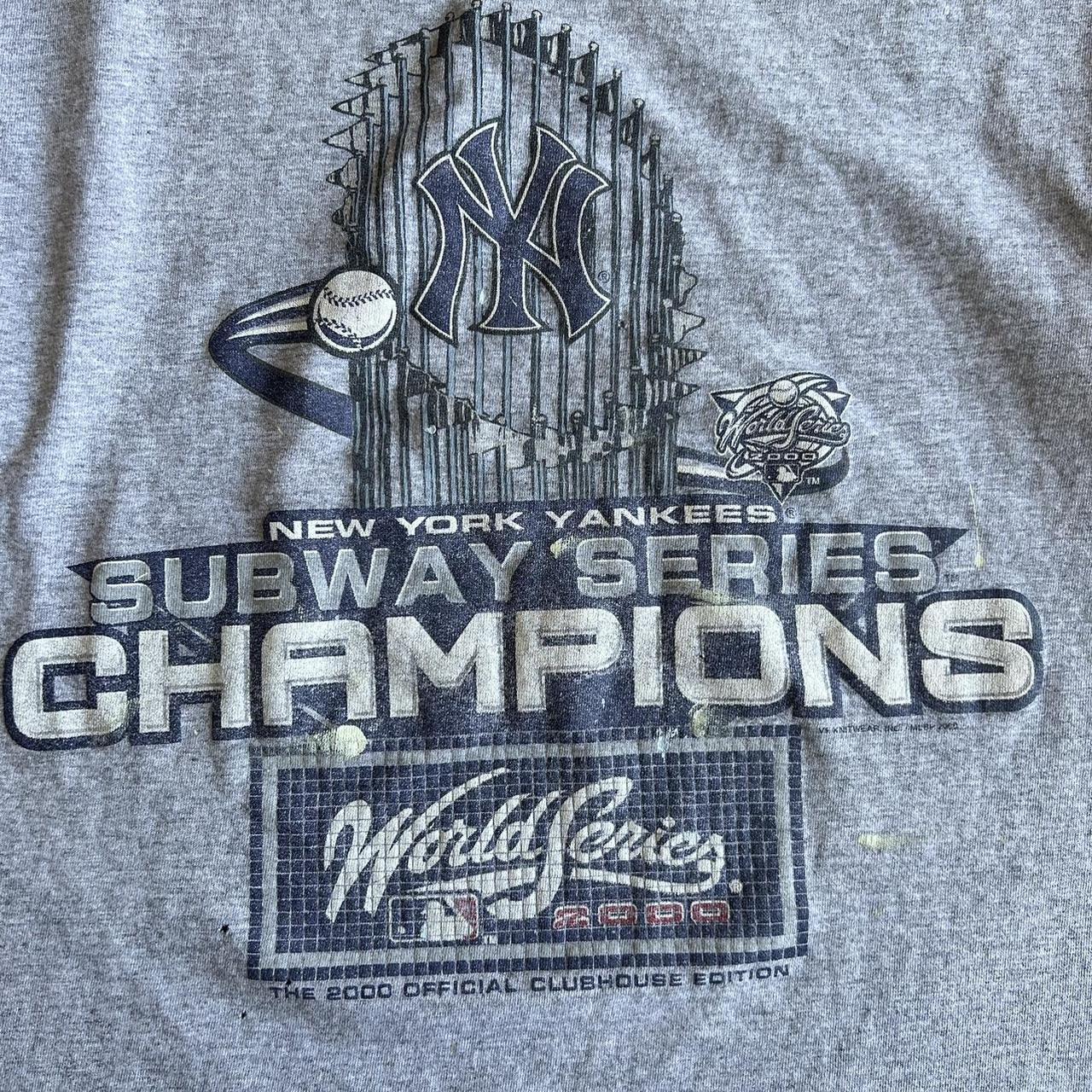 Vintage 00s Navy Lee Sport New York Yankees 2000 Subway Series